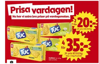 ICA Nära Tuc smörgåskex erbjuda