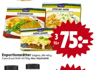 ICA Nära Dafgårds färdigrätter erbjuda
