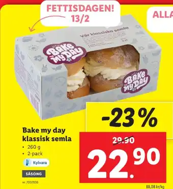 Lidl Bake my day butiksbakat kaffebröd erbjuda