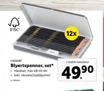 Lidl Crelando pennor erbjuda