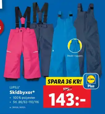 Lidl Lupilu skidbyxor erbjuda