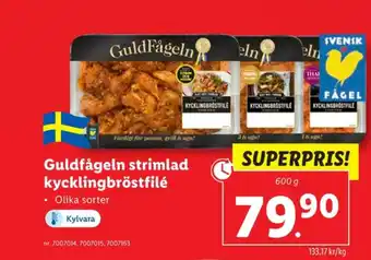 Lidl Guldfågeln kycklingbröstfilé erbjuda