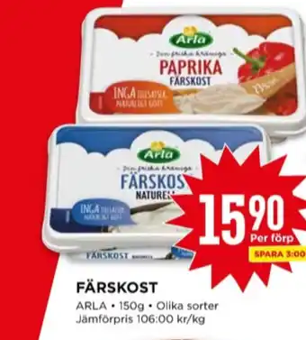 Willys Arla färskost erbjuda
