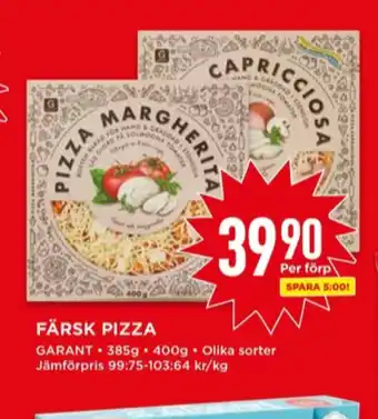 Willys Garant pizza erbjuda