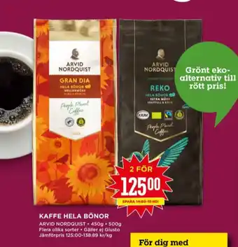 Willys Gran dia kaffe malet erbjuda