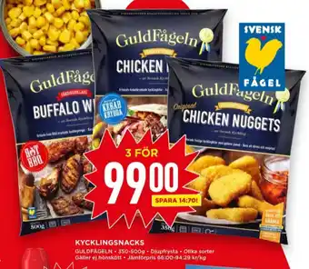 Willys Guldfågeln kycklingvingar erbjuda