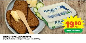 Coop Bregott mellan/mindre erbjuda