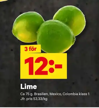 City Gross Lime erbjuda