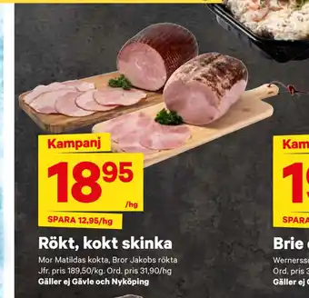 City Gross Rökt, kokt skinka erbjuda