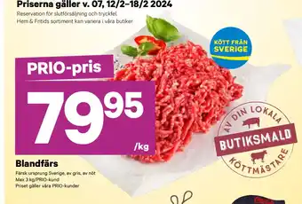 City Gross Blandfärs erbjuda