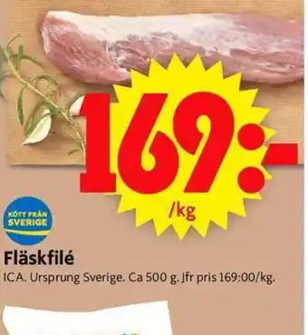 ICA Supermarket Fläskfilé erbjuda