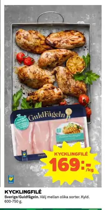 Coop Konsum KYCKLINGFILÉ erbjuda