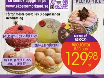 EKO Alla tårtor erbjuda