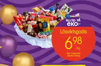 EKO Lösviktsgodis erbjuda