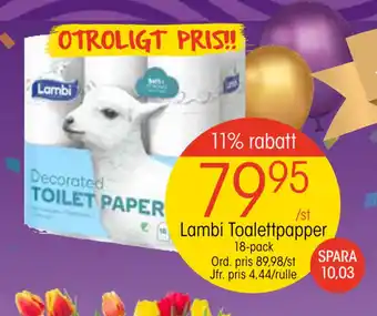 EKO Lambi Toalettpapper erbjuda