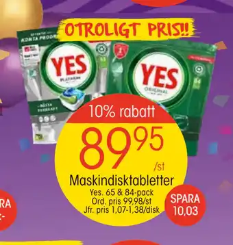 EKO Maskindisktabletter erbjuda