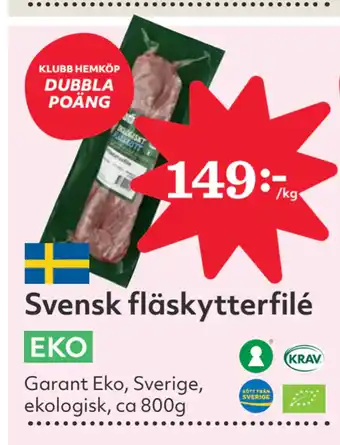 Hemköp Svensk fläskytterfilé erbjuda