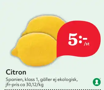 Hemköp Citron erbjuda