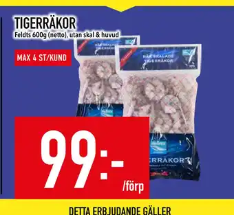 Matdax TIGERRÄKOR erbjuda