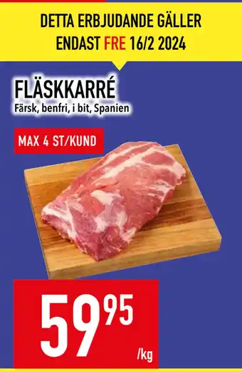 Matdax FLÄSKKARRÉ erbjuda