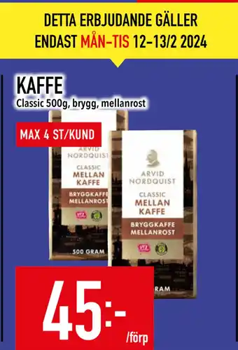 Matdax KAFFE erbjuda