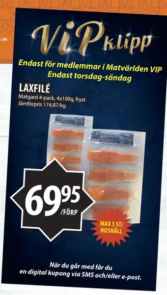Matvärlden Tensta LAXFILÉ erbjuda