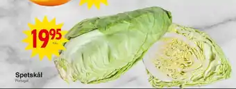 Matöppet Spetskål erbjuda