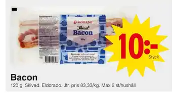Matöppet Bacon erbjuda
