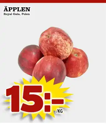Supergrossen ÄPPLEN erbjuda