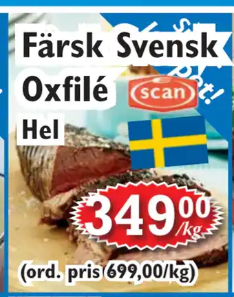T-jarlen Färsk Svensk Oxfilé erbjuda