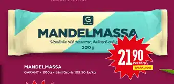Willys MANDELMASSA erbjuda