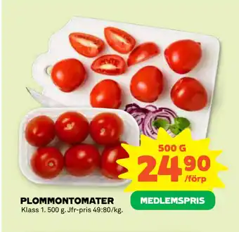 Coop Forum PLOMMONTOMATER erbjuda