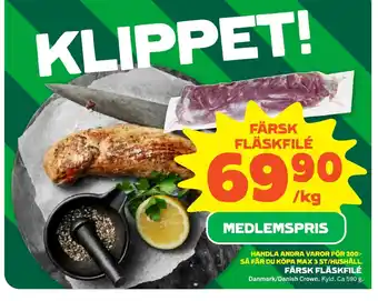 Coop Forum FÄRSK FLÄSKFILÉ erbjuda