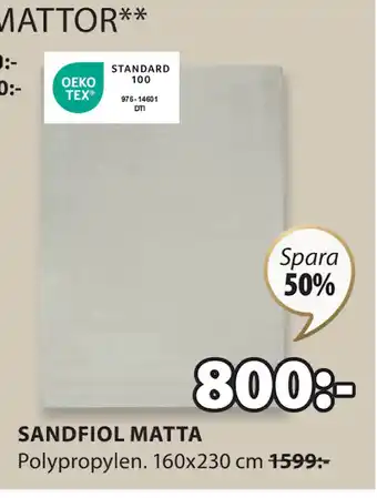 JYSK SANDFIOL MATTA erbjuda