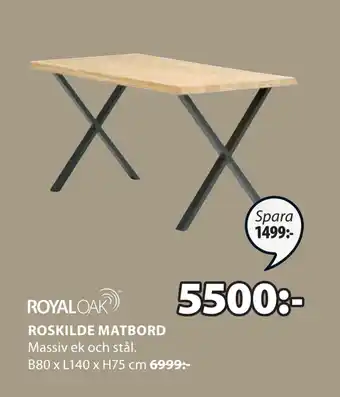 JYSK ROSKILDE MATBORD erbjuda