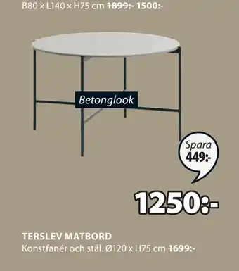 JYSK TERSLEV MATBORD erbjuda