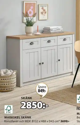 JYSK MARKSKEL SKÄNK erbjuda