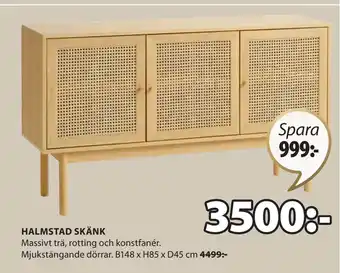 JYSK HALMSTAD SKÄNK erbjuda