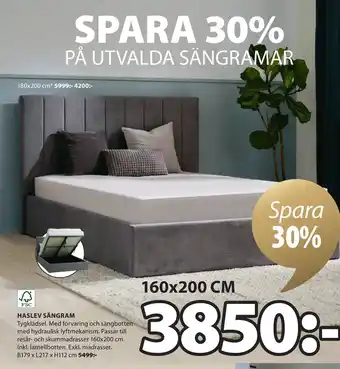 JYSK HASLEV SÄNGRAM erbjuda