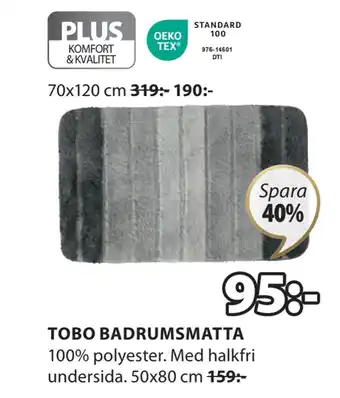 JYSK TOBO BADRUMSMATTA erbjuda