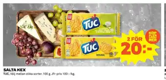 Coop Tuc smörgåskex erbjuda