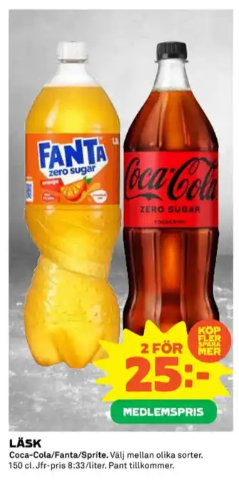 Coop Coca cola läskedryck erbjuda