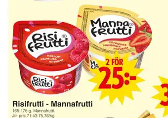 Matöppet Risifrutti mellanmål erbjuda