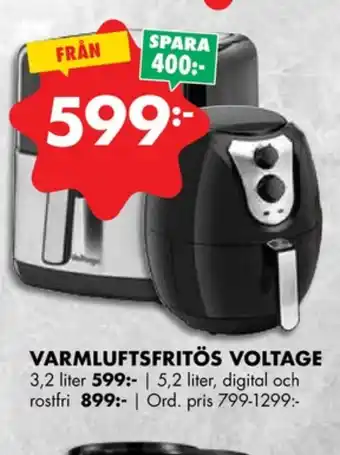 ÖoB Voltage airfryer erbjuda