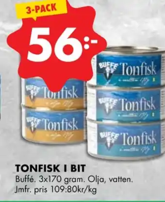 ÖoB Buffe tonfisk erbjuda