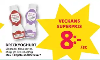 Tempo Eldorado drickyoghurt erbjuda