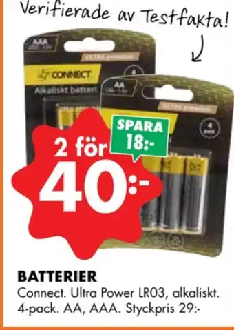 ÖoB Connect batterier erbjuda