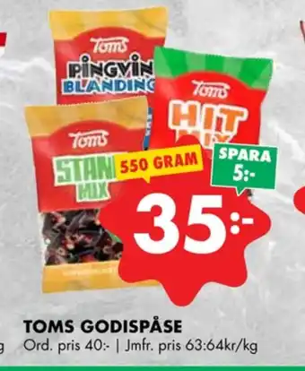 ÖoB Hit mix godispåsar erbjuda
