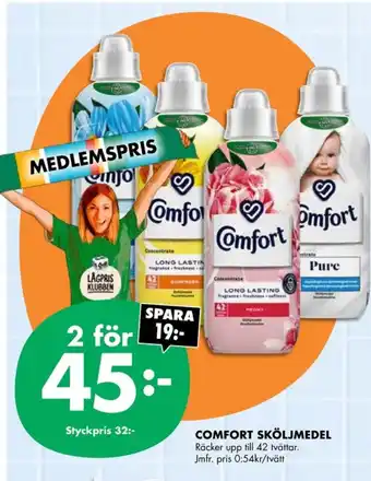 ÖoB Comfort sköljmedel erbjuda