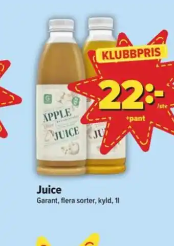 Östenssons Garant juice erbjuda